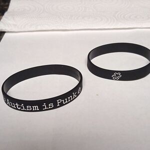 Autism Awareness Punk Rock Wristbands
